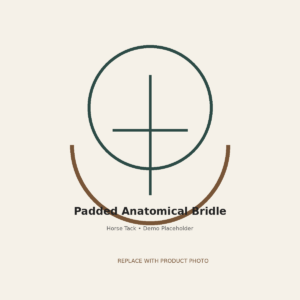 Padded Anatomical Bridle - equestrian product
