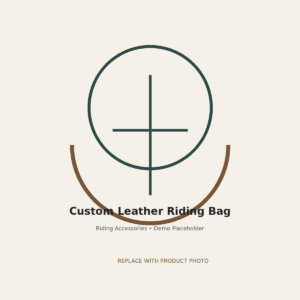 Custom Leather Riding Bag - equestrian product