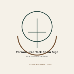 Personalized Tack Room Sign - equestrian product