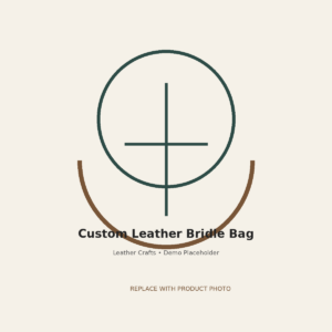 Custom Leather Bridle Bag - equestrian product
