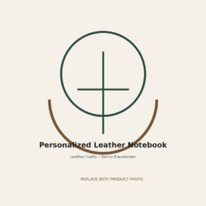 Personalized Leather Notebook - equestrian product