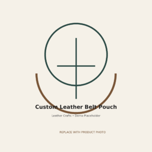 Custom Leather Belt Pouch - equestrian product