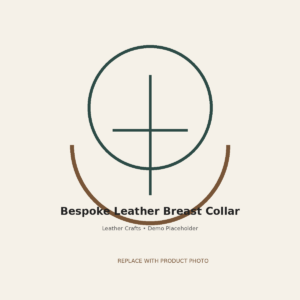 Bespoke Leather Breast Collar - equestrian product